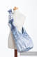 Bolso Hobo hecho de tejido de fular, 100% algodón - WINTER PRINCESSA (grado B) #babywearing