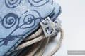 Sackpack made of wrap fabric (100% cotton) - WINTER PRINCESSA - standard size 32cmx43cm #babywearing