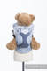 Nosidełko dla lalek z tkaniny chustowej - ZIMOWA KSIĘŻNICZKA  #babywearing