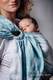 Bandolera de anillas, tejido Jacquard (60% algodón, 28% lino, 12% seda tusor) - ARCTIC LACE -  standard 1.8m #babywearing