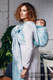 Fular, tejido jacquard (60% algodón, 28% lino, 12% seda tusor) - ARCTIC LACE - talla S #babywearing