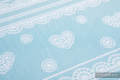 Baby Wrap, Jacquard Weave (60% cotton 28% linen 12% tussah silk) - ARCTIC LACE - size XL #babywearing