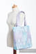 Shoulder bag made of wrap fabric (96% cotton, 4% metallised yarn) - GLITTERING SNOW QUEEN  - standard size 37cmx37cm #babywearing