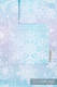 Bolso hecho de tejido de fular (96% algodón, 4% hilo metalizado) - GLITTERING SNOW QUEEN - talla estándar 37 cm x 37 cm #babywearing