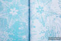 Baby Wrap, Jacquard Weave (96% cotton, 4% metallised yarn) - GLITTERING SNOW QUEEN - size M #babywearing