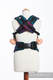 Mochila LennyUp, talla estándar, tejido jaquard (60% algodón, 28% lana merino, 8% seda, 4% cachemir) - conversión de fular BIG LOVE - BLACK OPAL #babywearing