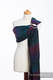 Ringsling, Jacquard Weave (60% cotton, 28% Merino wool, 8% silk, 4% cashmere) - BIG LOVE - BLACK OPAL - long 2.1m #babywearing