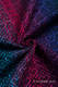Fular, tejido jacquard (60% algodón, 28% lana merino, 8% seda, 4% cachemir) - BIG LOVE - BLACK OPAL  - talla L (grado B) #babywearing