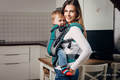 LennyUp Carrier, Standard Size, broken-twill weave 100% cotton - SMOKY - MINT  #babywearing