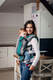 LennyUp Tragehilfe, Größe Standard, Kreuzköper-Bindung, 100% Baumwolle - SMOKY - MINT  #babywearing