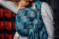 Fular, tejido crackle (100% algodón) - QUARTET RAINY - talla L #babywearing
