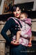 Mochila ergonómica, talla Toddler, jacquard (60% algodón, 40% lana merino) - GALLEONS BURGUNDY & CREAM - Segunda generación #babywearing