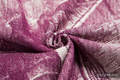 Baby Wrap, Jacquard Weave (60% cotton, 40% Merino wool) - GALLEONS BURGUNDY & CREAM - size M #babywearing