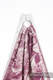 Bandolera de anillas, tejido Jacquard (60% algodón, 40% lana merino) - con plegado simple - GALLEONS BURGUNDY & CREAM - long 2.1m #babywearing