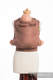 WRAP-TAI portabebé Mini, tejido diamante - 100% algodón - con capucha, BROWN DIAMOND #babywearing