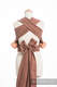 WRAP-TAI carrier Mini, diamond weave - 100% cotton - with hood, BROWN DIAMOND #babywearing