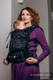 Mochila LennyUp, talla estándar, tejido jaquard 100% algodón - conversión de fular TWISTED LEAVES METAL & DUST #babywearing