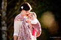 Baby Wrap, Jacquard Weave (100% cotton) - Kaleidoscope Orange- size M #babywearing