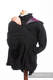 Babywearing Coat - Softshell - Black with Little Herringbone Inspiration - size XXL #babywearing