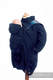 Babywearing Coat - Softshell - Navy Blue with Little Herringbone Illusion - size 5XL #babywearing