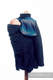 Babywearing Coat - Softshell - Navy Blue with Little Herringbone Illusion - size 5XL #babywearing