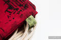Sac à cordons en retailles d’écharpes (100% coton) - SYMPHONY FLAMENCO - taille standard 32 cm x 43 cm #babywearing