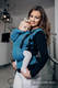 Mochila ergonómica, talla bebé, jacquard 100% algodón -  COULTER AZUL MARINO & TURQUESA - Segunda generación #babywearing