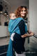 Baby Wrap, Jacquard Weave (100% cotton) - COULTER NAVY BLUE & TURQUOISE  - size L #babywearing