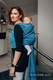 Fular, tejido jacquard (100% algodón) - COULTER AZUL MARINO & TURQUESA - talla XL #babywearing