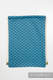 Turnbeutel, hergestellt vom gewebten Stoff (100% Baumwolle) - COULTER DUNKELBLAU & TÜRKIS - Standard Größe 32cmx43cm #babywearing