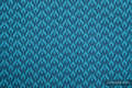 Baby Wrap, Jacquard Weave (100% cotton) - COULTER NAVY BLUE & TURQUOISE  - size XS #babywearing