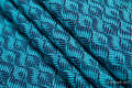 Baby Wrap, Jacquard Weave (100% cotton) - COULTER NAVY BLUE & TURQUOISE  - size S #babywearing