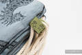 Turnbeutel, hergestellt vom gewebten Stoff (100% Baumwolle) - DRAGON STEEL BLUE - Standard Größe 32cmx43cm #babywearing
