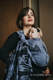 Baby Wrap, Jacquard Weave (74% cotton 26% silk) - MOON DRAGON - size XL #babywearing