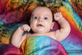 Swaddle Blanket - SYMPHONY RAINBOW DARK #babywearing