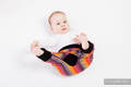 LennyBaggy - Größe 92 - Rainbow Red Cotton mit Schwarz #babywearing