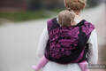 Speed Purple & Black, jacquard weave fabric, 100% cotton, width 70 cm, weight 280 g/m² #babywearing