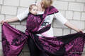 Speed Purple & Black, jacquard weave fabric, 100% cotton, width 70 cm, weight 280 g/m² #babywearing