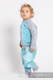 Children sweatshirt LennyBomber - size 86 - Big Love - Ice Mint & Grey #babywearing