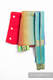 Drool Pads & Reach Straps Set, (60% cotton, 40% polyester) - LITTLE HERRINGBONE RAINBOW NAVY BLUE #babywearing
