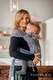 WRAP-TAI carrier Toddler with hood/ jacquard twill / 100% cotton / WILD WINE GREY & WHITE  #babywearing