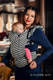 Porte-bébé ergonomique, taille bébé, jacquard (44% Coton, 56% Laine mérinos), CHAIN OF LOVE - Deuxième génération #babywearing