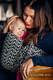 Baby Wrap, Jacquard Weave (44% cotton, 56% Merino wool) - CHAIN OF LOVE - size XS #babywearing