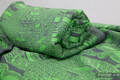 Baby Wrap, Jacquard Weave (100% cotton) - Cats Purple&Green - size S #babywearing