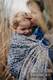 Ringsling, Jacquard Weave (100% cotton) - with gathered shoulder - COLORS OF MYSTERY - long 2.1m #babywearing