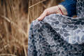 Bandolera de anillas, tejido Jacquard (100% algodón) - con plegado simple - COLORS OF MYSTERY - long 2.1m #babywearing
