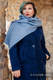 LennyScarf - 42%  algodón, 38 % seda, 10 %  lana merino, 10% cachemir- Trinity Blue & Navy Blue #babywearing