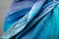 Bandolera de anillas, tejido Jacquard (100% algodón) - PEACOCK'S TAIL - FANTASY  - standard 1.8m #babywearing
