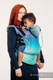 Ergonomic Carrier, Baby Size, jacquard weave 100% cotton - PEACOCK’S TAIL - FANTASY - Second Generation #babywearing