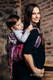 Onbuhimo de Lenny, taille standard, jacquard (100% coton) - BUBO OWLS - LOST IN BORDEAUX #babywearing